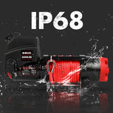 4WD Recovery Tools: X-BULL Electric Winch 6000LBS 12V BOAT Synthetic Rope Wireless Remote 4WD ATV UTV
