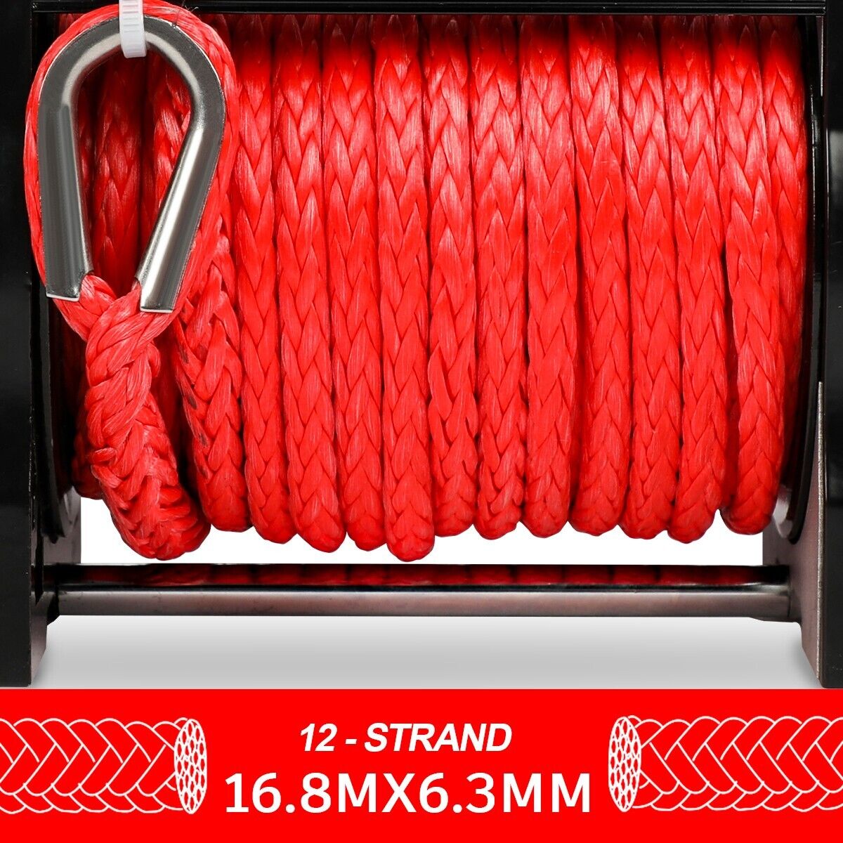 4WD Recovery Tools: X-BULL Electric Winch 6000LBS 12V BOAT Synthetic Rope Wireless Remote 4WD ATV UTV