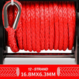 4WD Recovery Tools: X-BULL Electric Winch 6000LBS 12V BOAT Synthetic Rope Wireless Remote 4WD ATV UTV