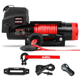 4WD Recovery Tools: X-BULL Electric Winch 6000LBS 12V BOAT Synthetic Rope Wireless Remote 4WD ATV UTV