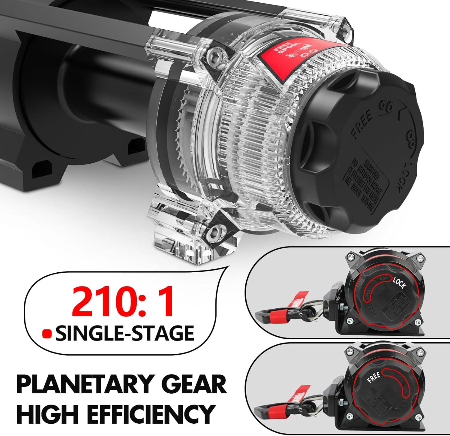 Boating Accessories: X-BULL 6000lbs Electric Winch 12V Synthetic Rope Towing Trailer ATV UTV BOAT Upgraded version