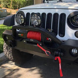 Automotive Lifts & Hoists: X-BULL 14500LBS Electric Winch 12V synthetic rope with Recovery Tracks Gen3.0 Red