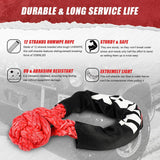 4WD Recovery Tools: X-BULL 4WD Recovery Kit Kinetic Recovery Rope With 14500LBS Electric Winch 12V Winch 4WD 4X4 Offroad
