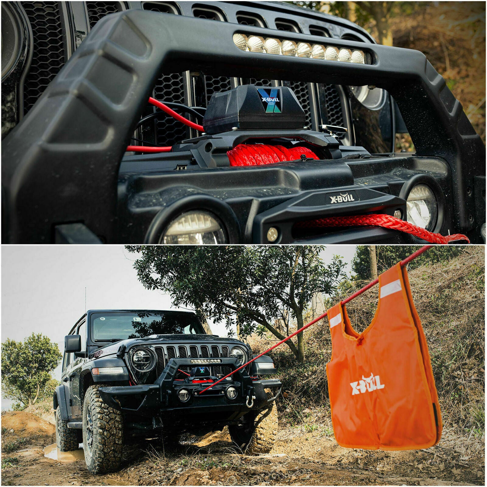 Boating Accessories: X-BULL Electric Winch 12V Synthetic Rope Wireless 14500LB Remote 4X4 4WD Boat