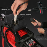 Boating Accessories: X-BULL Electric Winch 12V Synthetic Rope Wireless 14500LB Remote 4X4 4WD Boat
