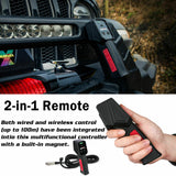 Boating Accessories: X-BULL Electric Winch 12V Synthetic Rope Wireless 14500LB Remote 4X4 4WD Boat