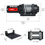 Automotive Lifts & Hoists: X-BULL Electric Winch 4500LBS/2041KG Steel Cable Wireless Remote Boat ATV 4WD