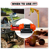 Automotive Lifts & Hoists: X-BULL Electric Winch 12v Synthetic Rope 4500LBS Wireless Remote ATV UTV 2041KG