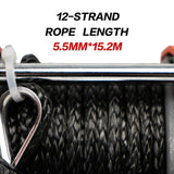 Automotive Lifts & Hoists: X-BULL Electric Winch 12v Synthetic Rope 4500LBS Wireless Remote ATV UTV 2041KG