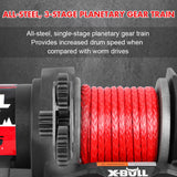 Automotive Parts: X-BULL 12V Electric Winch 2500LBS Synthetic Rope 15.2M ATV Boat Winch Trailer