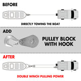 Boating Accessories: X-BULL 5000LBS Electric Boat Winch 12V Portable Detachable Marine Ship Trailer Winch