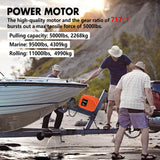Automotive Parts: X-BULL 12V Electric Boat Winch 5000LBS Portable Wireless Remote Trailer Winch Steel Cable