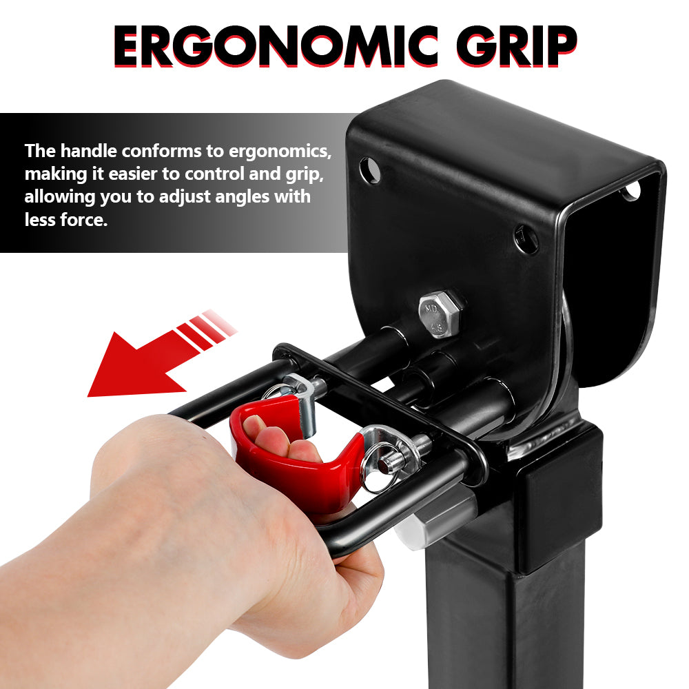 Traffic Control & Parking Tools: X-BULL 4x 440mm Drop Down Corner Legs W/Handle Steel Base Caravan Stabilizer Black