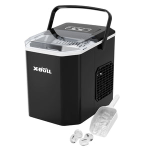 X-BULL Ice Maker Machine Commercial Portable  Ice Cube 2.2L Home Bar Benchtop Black