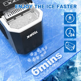 X-BULL Ice Maker Machine Commercial Portable  Ice Cube 2.2L Home Bar Benchtop Black