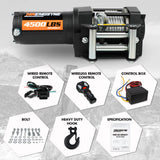 Automotive Parts: Electric Winch 4500LBS Winch Steel Cable Trailer Towing Remote ATV Winch UTV Winch 4WD