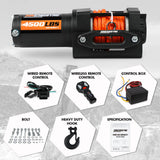 Automotive Parts: Electric Winch 4500lb Winch Synthetic Rope Wireless Towing Trailer ATV UTV