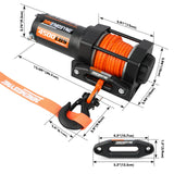 Automotive Parts: Electric Winch 4500lb Winch Synthetic Rope Wireless Towing Trailer ATV UTV