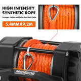 Automotive Parts: Electric Winch 4500lb Winch Synthetic Rope Wireless Towing Trailer ATV UTV