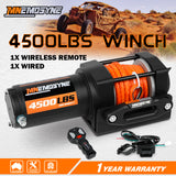 Automotive Parts: Electric Winch 4500lbs Winch Synthetic Rope Wireless Towing Trailer ATV Winch UTV Winch 4WD