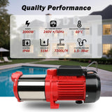 Aquarium Filters & Pumps: ETOSHA 2000W Garden Water Pump High Pressure 4-Stage Tank Farm Irrigation Pump