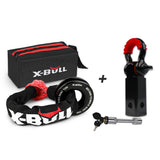Bicycle Stands & Storage: X-BULL Soft Shackle Synthetic Rope Recovery Snatch Ring /Recovery Hitch Receiver