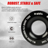 Bicycle Stands & Storage: X-BULL Soft Shackle Synthetic Rope Recovery Snatch Ring /Recovery Hitch Receiver