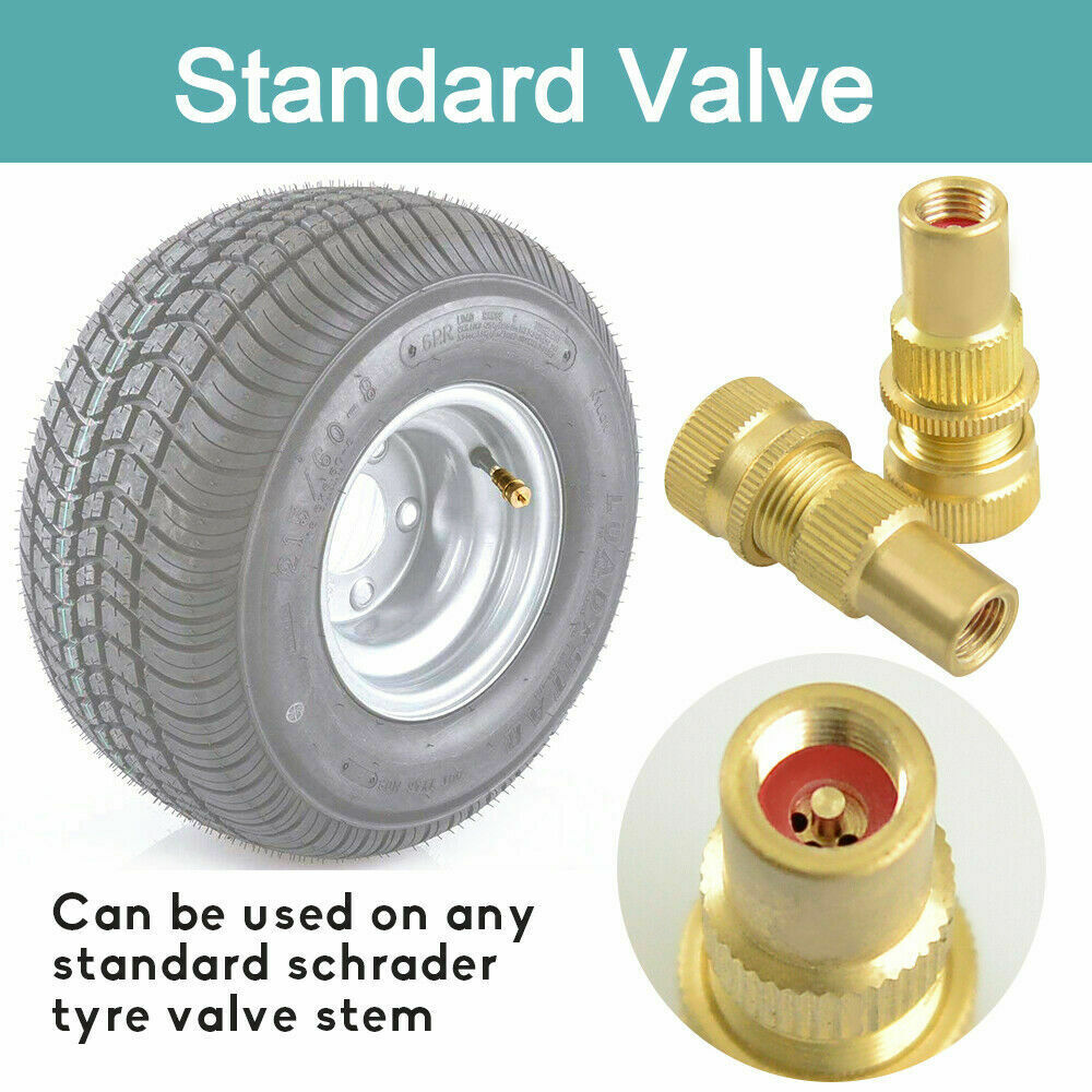 4WD Recovery Tools: X-BULL Tyre Deflators Brass Air Deflator 0-60 PSI Tire Valve Core Tool Automatic
