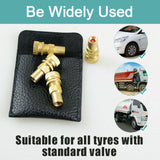 4WD Recovery Tools: X-BULL Tyre Deflators Brass Air Deflator 0-60 PSI Tire Valve Core Tool Automatic