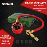Automotive Gauges: X-BULL Tyre Deflator Tire Air Deflators Rapid With Pressure Gauge Valve Tool 4WD