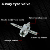 Automotive Gauges: X-BULL Tyre Deflator Tire Air Deflators Rapid With Pressure Gauge Valve Tool 4WD