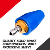Automotive Cleaning: X-BULL Pressure Washer Turbo Nozzle Head 4000PSI High Cleaner 1/4BSP