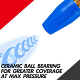 Automotive Cleaning: X-BULL Pressure Washer Turbo Nozzle Head 4000PSI High Cleaner 1/4BSP