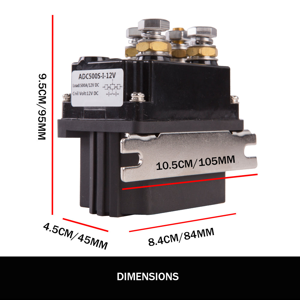 4WD Recovery Tools: X-BULL Winch Solenoid Relay 12V 500A Winch Controller Twin Wireless Remote4WD4x4