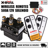 4WD Recovery Tools: X-BULL Winch Solenoid Relay 12V 500A Winch Controller Twin Wireless Remote4WD4x4