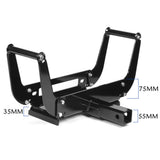 Automotive Parts: X-BULL Winch Cradle Mounting Plate Bracket Foldable Steel Bar Truck Trailer 4WD Universal For 9000 10000 12000 13000 14500LBS winch