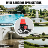 Irrigation Pumps: ETOSHA Water Pressure Pump Controller Auto Switch Control Electric BLACK