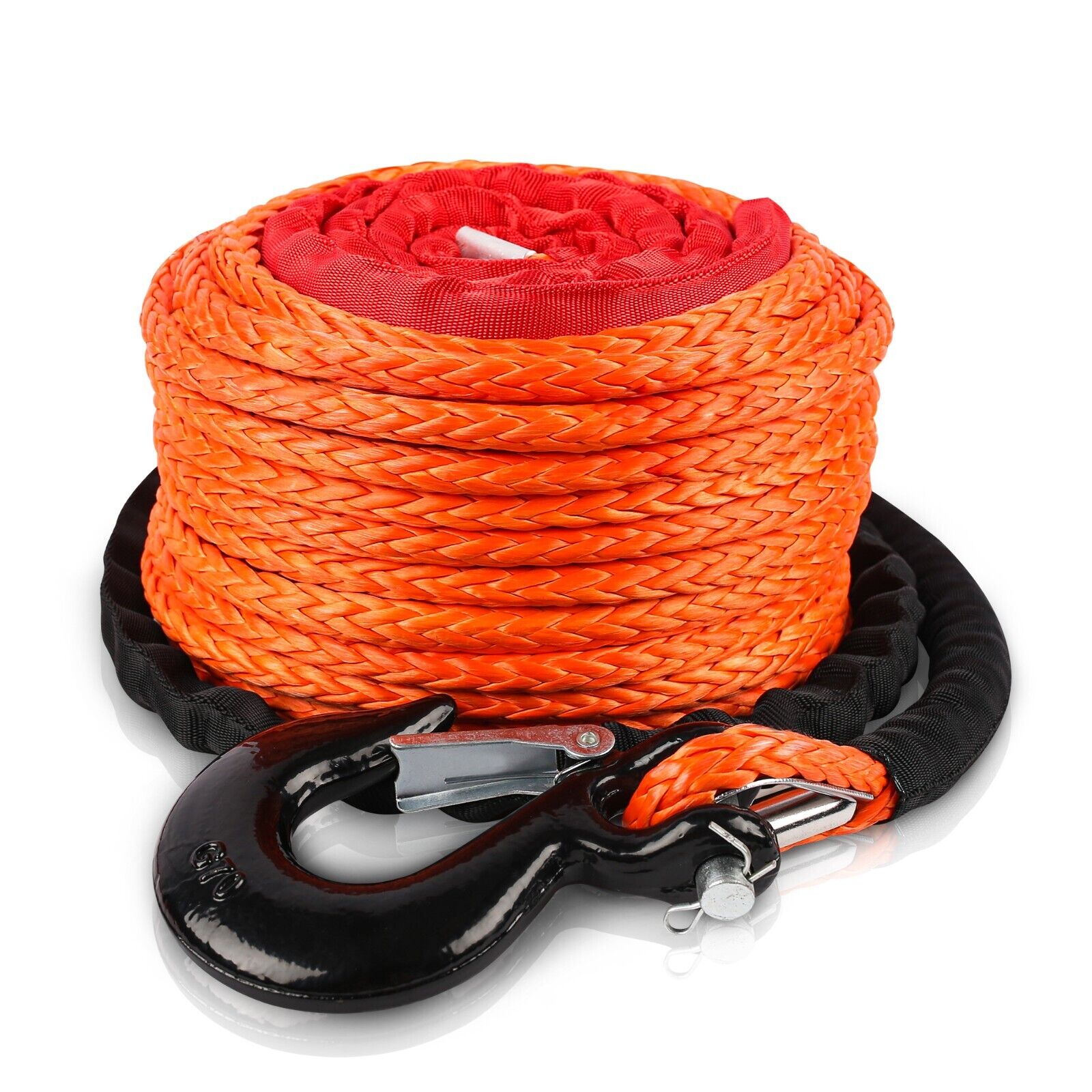 Automotive Repair & Speciality Tools: ZESUPER Winch Rope 9.5MM X 30M Dyneema SK75 Hook Synthetic Car Tow Recovery Cable Hook
