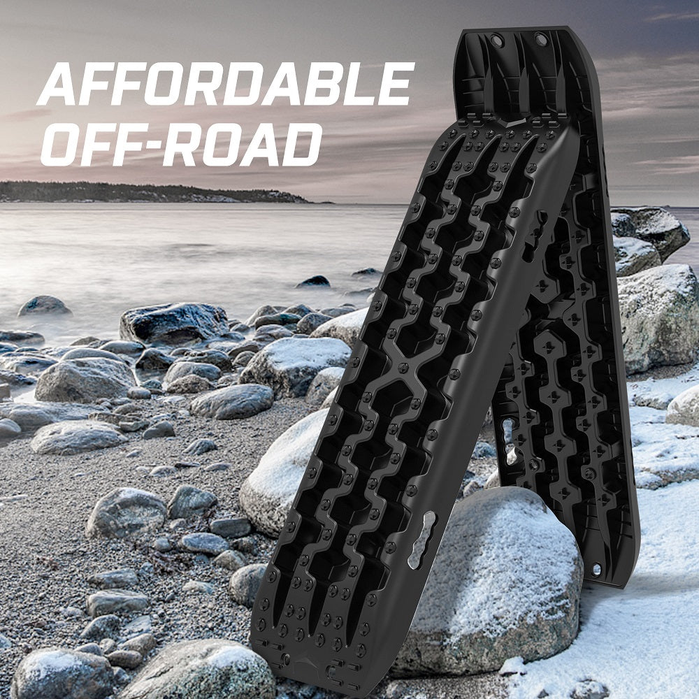 4WD Recovery Tools: X-BULL Recovery tracks Sand tracks KIT Carry bag mounting pin Sand/Snow/Mud 10T 4WD-black Gen3.0