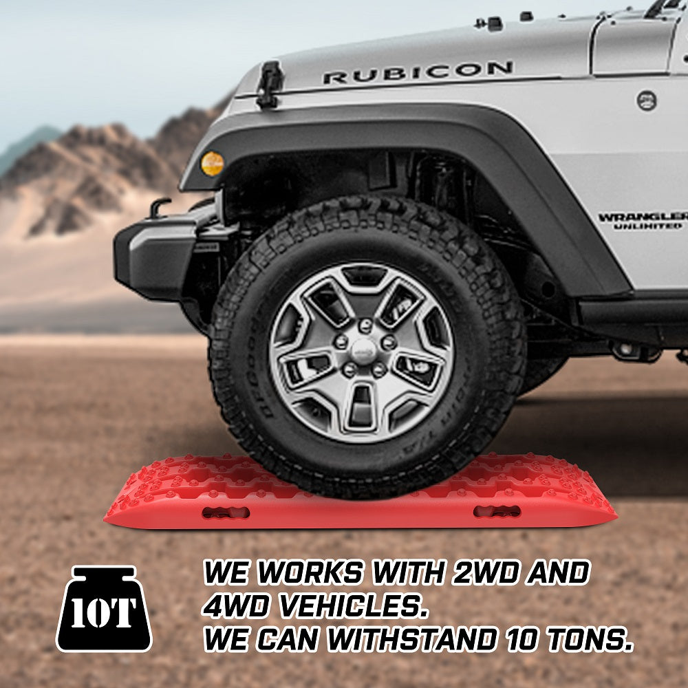 4WD Recovery Tools: X-BULL Recovery tracks Sand tracks KIT Carry bag mounting pin Sand/Snow/Mud 10T 4WD-red Gen3.0
