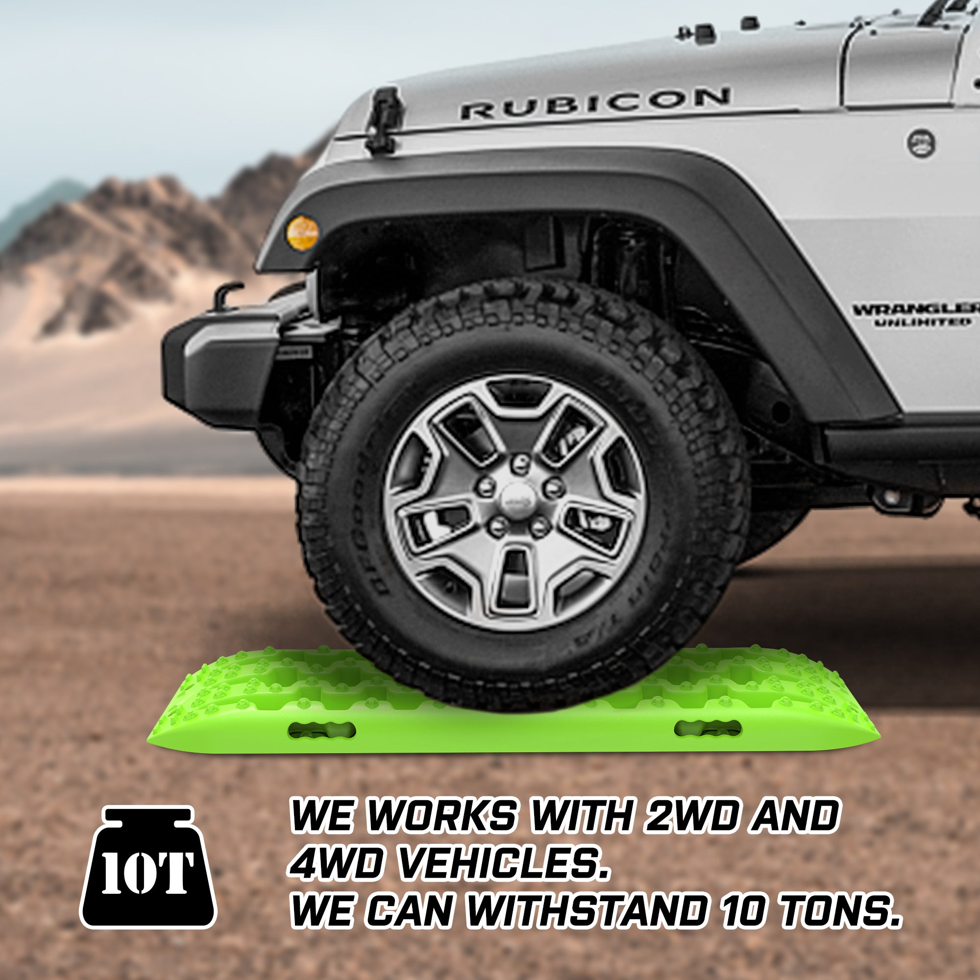 4WD Recovery Tools: X-BULL Recovery tracks Sand tracks KIT Carry bag mounting pin Sand/Snow/Mud 10T 4WD-GREEN Gen3.0