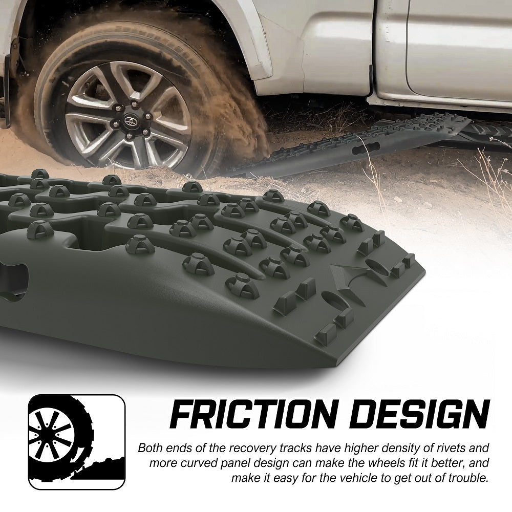 4WD Recovery Tools: X-BULL Recovery tracks Sand tracks KIT Carry bag mounting pin Sand/Snow/Mud 10T 4WD-OLIVE Gen3.0