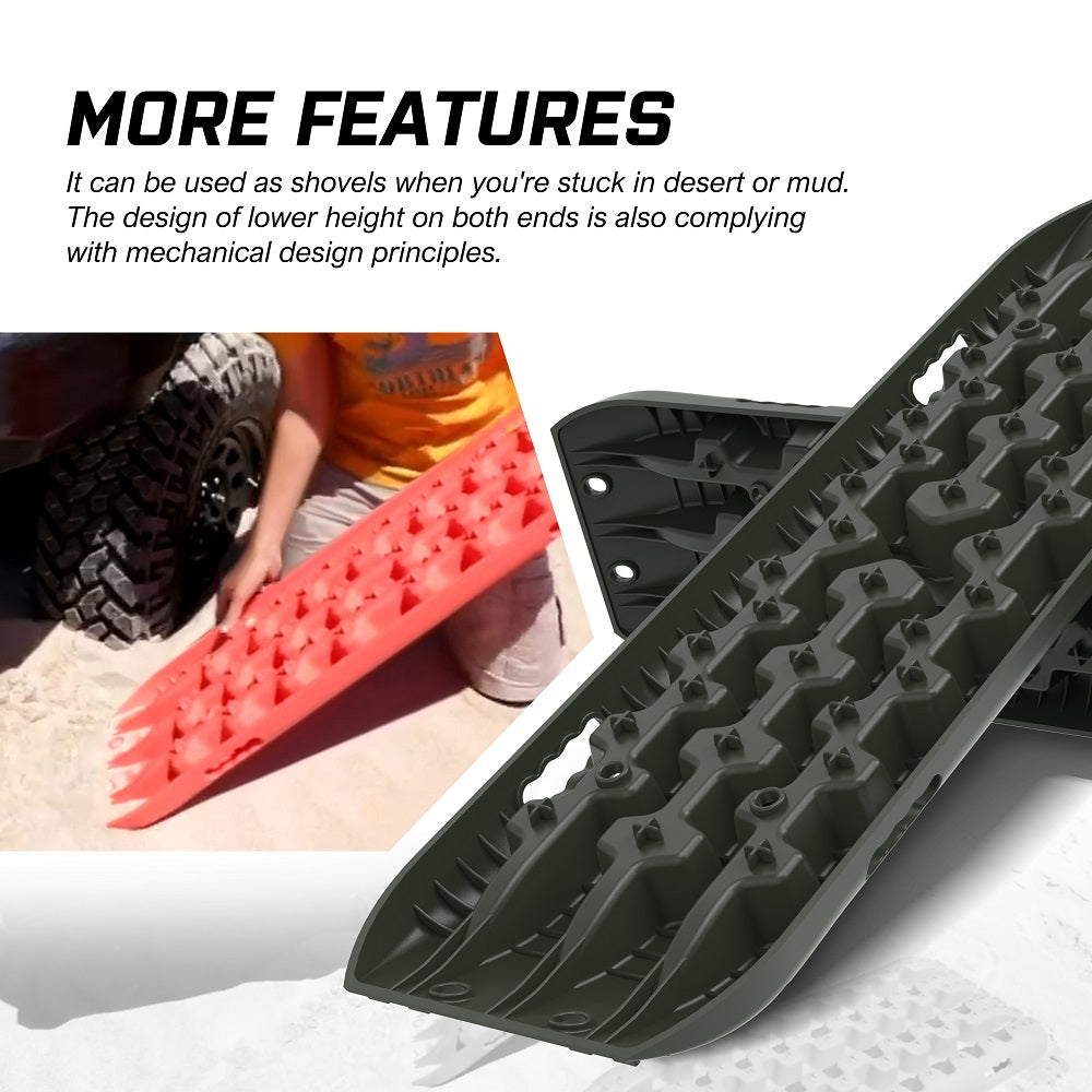 4WD Recovery Tools: X-BULL Recovery tracks Sand tracks KIT Carry bag mounting pin Sand/Snow/Mud 10T 4WD-OLIVE Gen3.0