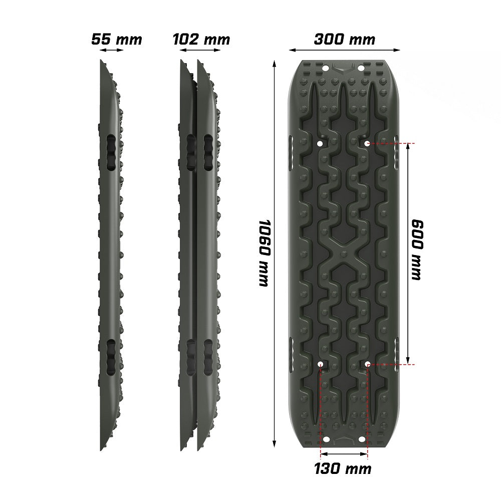 4WD Recovery Tools: X-BULL Recovery tracks Sand tracks KIT Carry bag mounting pin Sand/Snow/Mud 10T 4WD-OLIVE Gen3.0