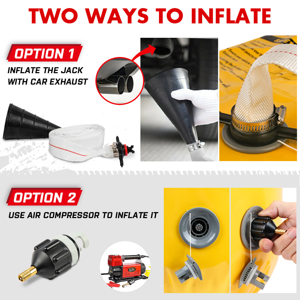 Fuel & Exhaust: X-BULL Exhaust Jack Recovery Jack Air Bag Multi Layer Truck Rescue Kit 4x4 4WD 10 Units
