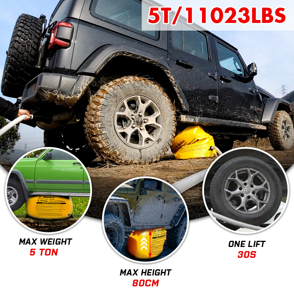 Fuel & Exhaust: X-BULL Exhaust Jack Recovery Jack Air Bag Multi Layer Truck Rescue Kit 4x4 4WD 10 Units