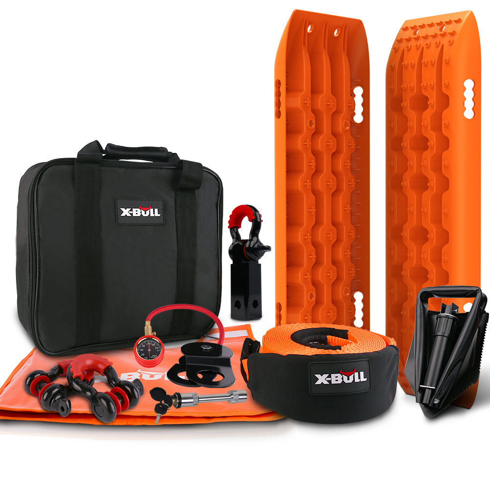 Automotive Parts: X-BULL Winch Recovery Kit Recovery tracks /Snatch Strap Off Road 4WD