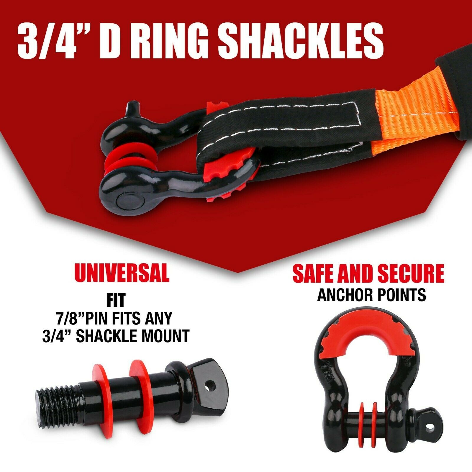 Automotive Parts: X-BULL Winch Recovery Kit Recovery tracks /Snatch Strap Off Road 4WD