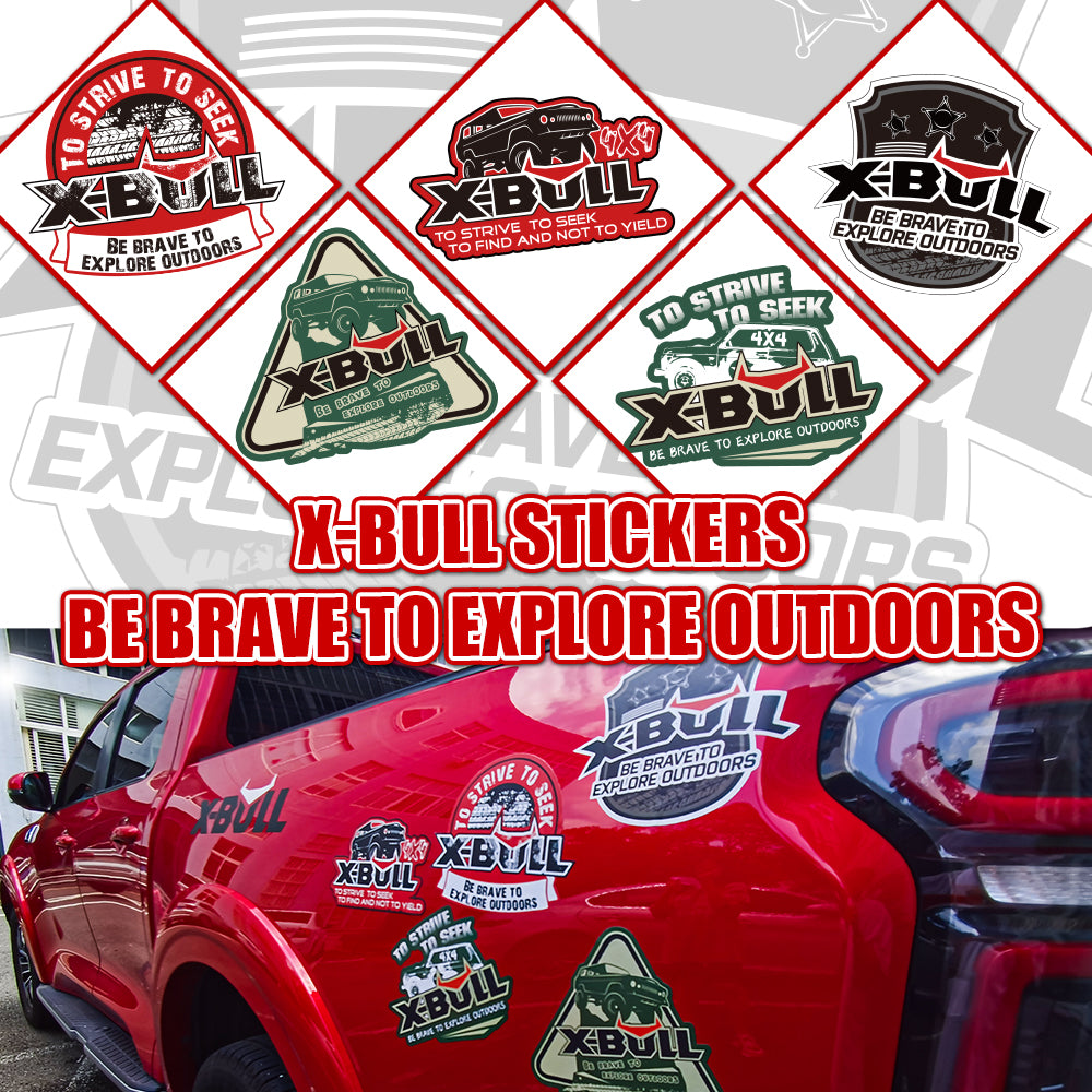 4WD Recovery Tools: X-BULL Recovery Kit 4X4 Off-Road Kinetic Rope Snatch Strap Winch Damper 4WD13PCS