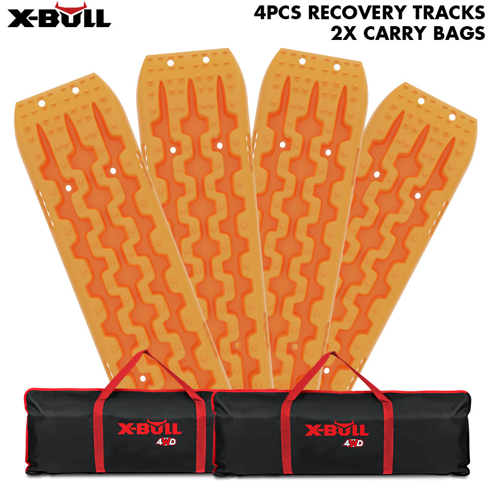 4WD Recovery Tools: X-BULL Recovery tracks Sand 2 Pairs 4PC10T 4WD Sand / Snow / Mud Off-road Gen 3.0